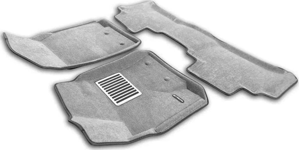 Коврики текстильные Euromat 3D Lux для салона Lexus LX 570 2007-2012 Светло-серые. Артикул EM3D-005118S