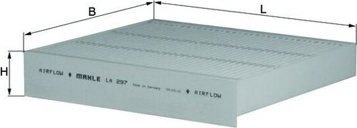 Салонный фильтр Mahle. Артикул LA 297