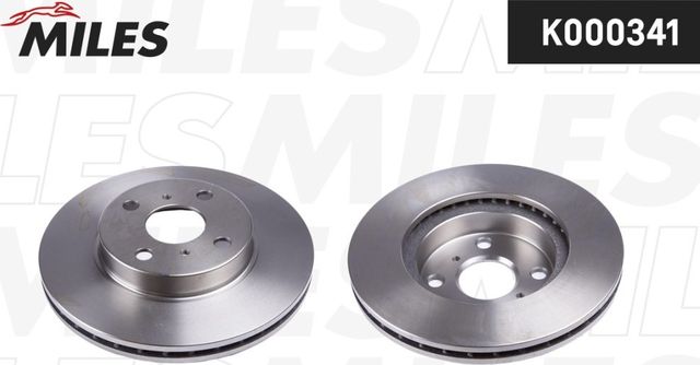 Тормозной диск Miles передний для Toyota Corolla E110 1997-2002. Артикул K000341