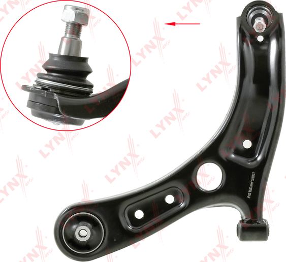 Поперечный рычаг передней подвески LYNXauto левый для Hyundai Solaris II 2017-2026. Артикул C5793L