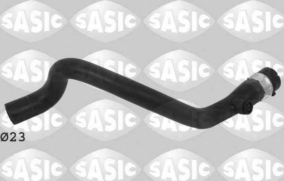 Патрубок системы охлаждения (радиатора) Sasic левый для Renault Laguna II 2001-2007. Артикул 3404006