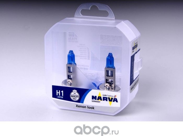 Автолампа комплект 2шт H1/W5W 12425 RPW (Narva). Артикул 98014