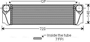 Интеркулер AVA. Артикул BW4376