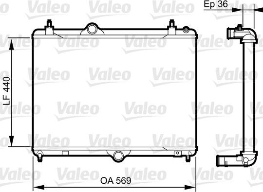 Радиатор охлаждения двигателя Valeo. Артикул 735371