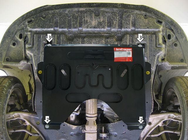 Защита АвтоСтандарт для картера и КПП Nissan Teana J32 2008-2014. Артикул 51412