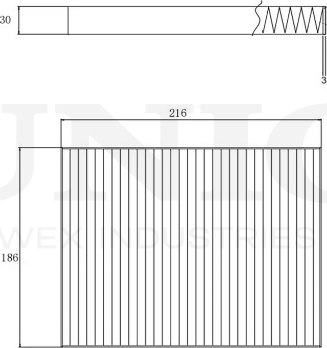 Фильтр салона (Unio). Артикул FLT-40040P
