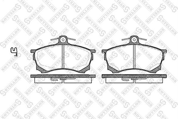 Тормозные колодки Stellox. Артикул 593 000B-SX