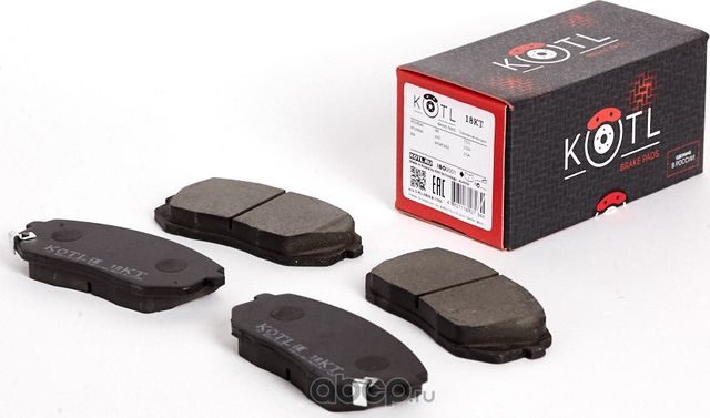 Колодки тормозные дисковые к-т HYUNDAI (i40   ix35  SPORTAGE) - перед  KI (Kotl). Артикул 18kt