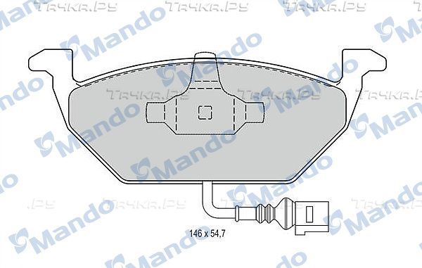 Тормозные колодки Mando передние для SEAT Ibiza IV 2008-2015. Артикул MBF015147