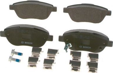 Тормозные колодки Bosch (Low-Metallic) передние для Fiat 500L I 2012-2026. Артикул 0 986 494 157