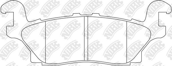 Тормозные колодки NiBK задние для Hummer H3 2005-2010. Артикул PN0499