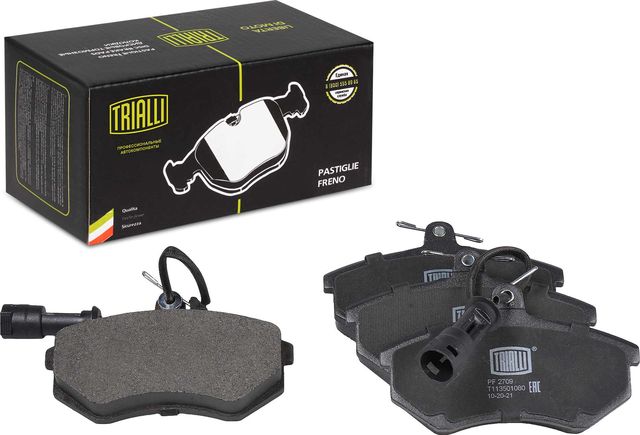 Тормозные колодки Trialli (Low-Metallic) передние для Chery Tiggo (T11) I 2005-2014. Артикул PF 2709