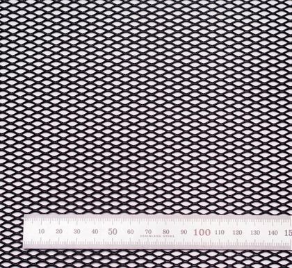 Сетка универсальная ТриАВС просечновытяжная, размер ячейки 10 мм (ромб), 25х100, Черная. Артикул R10 100x25 Black