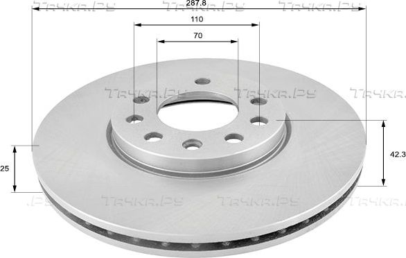 Тормозной диск Comline Comline передний/задний для Lotus Europa S 2006-2010. Артикул ADC1107V
