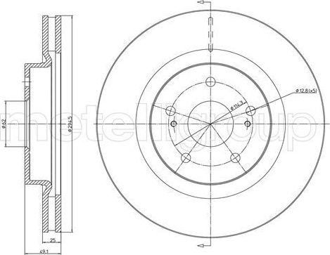 Тормозной диск Trusting. Артикул DF1061