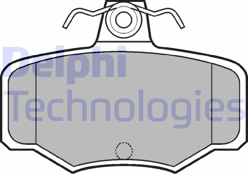 Тормозные колодки Delphi (Low-Metallic). Артикул LP617