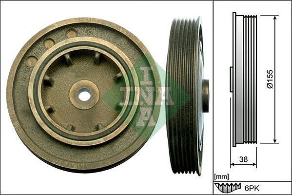 Шкив коленвала Ina для Nissan Interstar 2002-2006. Артикул 544 0101 10