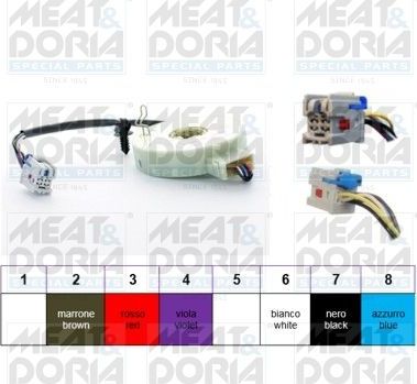 Датчик поворота рулевого колеса Meat & Doria для Opel Meriva A 2003-2010. Артикул 93055