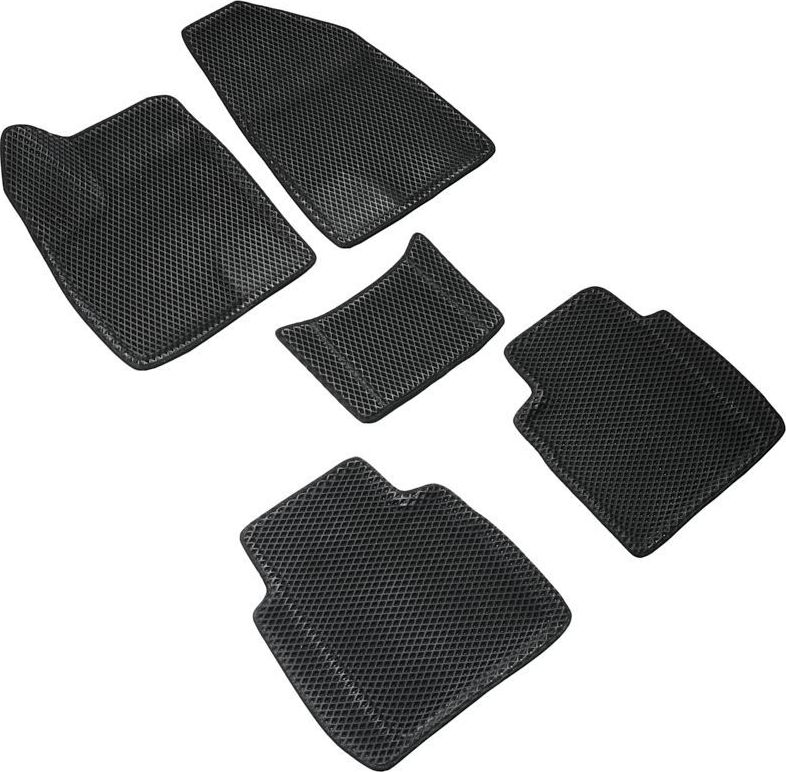 Коврики Seintex 3D EVA ромб для салона Haval F7 II 4WD 2024-2026 Черные. Артикул 317381