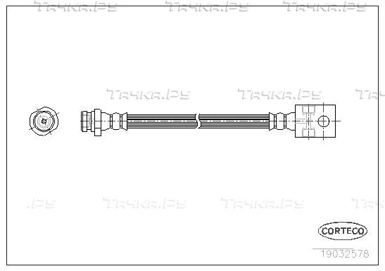 Тормозной шланг Corteco задний для Nissan Terrano II 1993-2007. Артикул 19032578