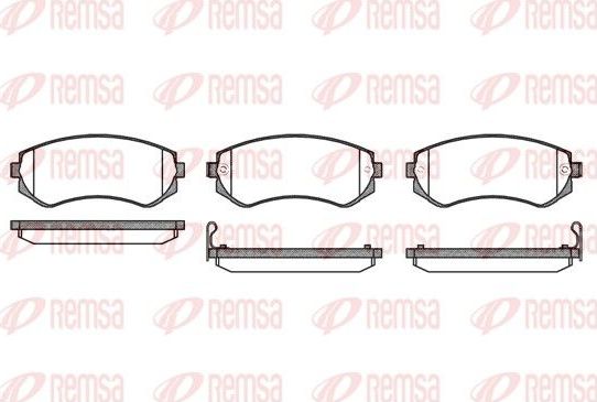 Тормозные колодки Remsa. Артикул 0317.12