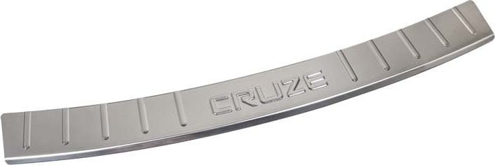 Накладка Ладья с загибом на бампер Chevrolet Cruze хэтчбек 2012-2015. Артикул 015.72.32