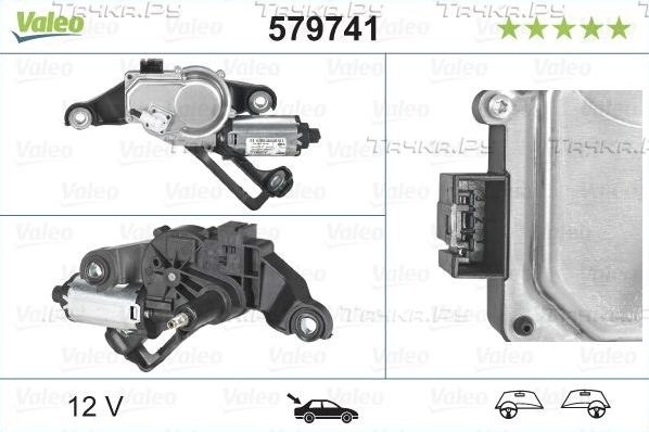 Мотор стеклоочистителя (моторчик дворников) Valeo Orignal Part. Артикул 579741