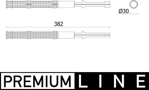 Осушитель кондиционера Mahle Premium для Mercedes-Benz Viano I (W639) 2003-2014. Артикул AD 303 000P