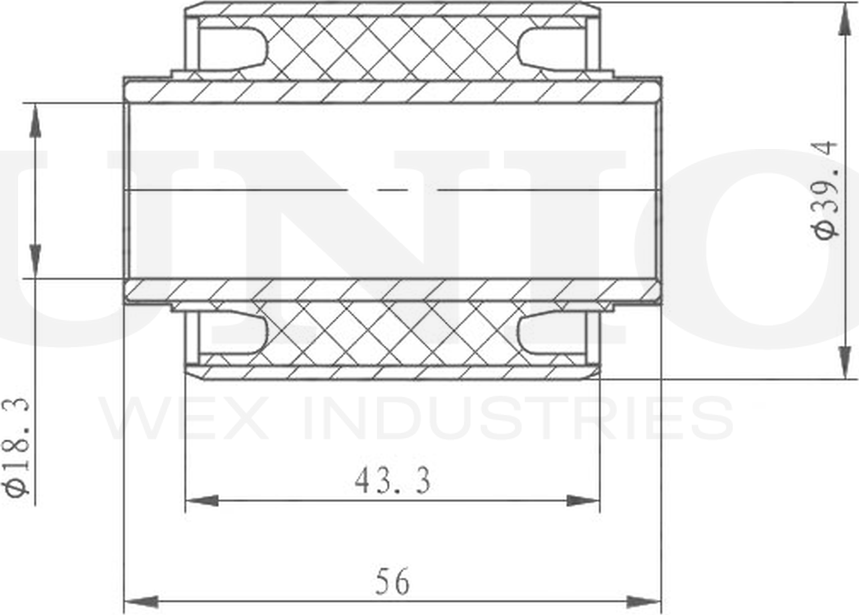 Сайлентблок рычага подвески (Unio). Артикул RMP-20172