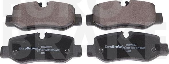 Тормозные колодки Eurobrake. Артикул 5502223377