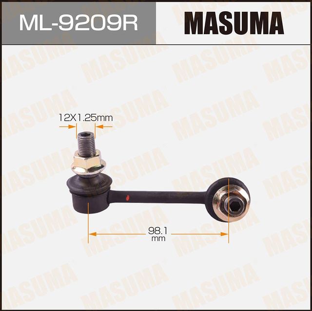 Стойка (тяга) стабилизатора Masuma передняя правая для Mazda CX-9 I 2007-2016. Артикул ML-9209R