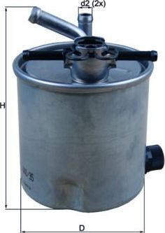 Топливный фильтр Mahle-Knecht. Артикул KL 440/35