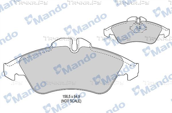 Тормозные колодки Mando. Артикул MBF015014