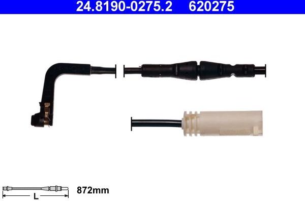 Датчик износа тормозных колодок  ATE. Артикул 24.8190-0275.2