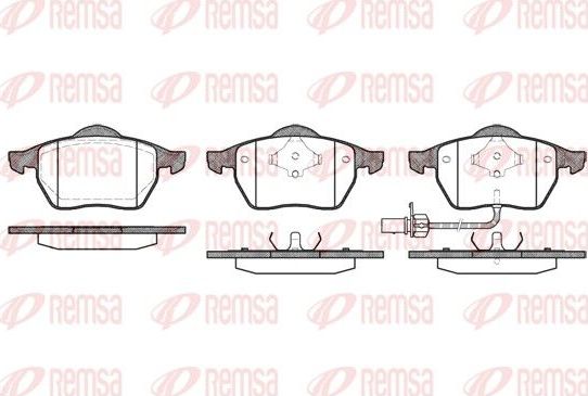 Тормозные колодки Remsa. Артикул 0390.11