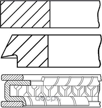 08-440000-00_кольца поршневые! d75 STD/ Toyota Prius 1.5 1NZ-FE 03 (Goetze). Артикул 0844000000