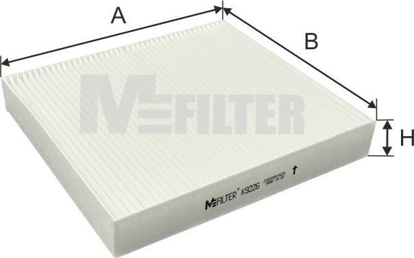 Салонный фильтр MFilter. Артикул K 9226