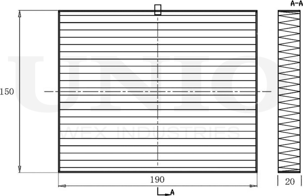 Фильтр салона (Unio). Артикул FLT-40065