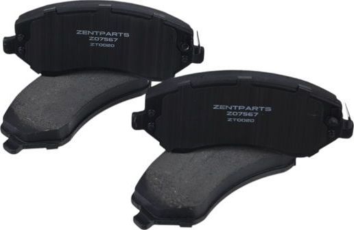 Тормозные колодки Zentparts. Артикул Z07567