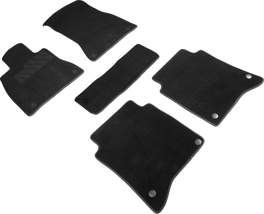 Коврики Seintex ворсовые для салона Mercedes-Benz S-Класс W223 длинная база 2020-2026 ЧЕРНЫЕ. Артикул 96197