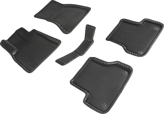 Коврики Seintex 3D EVA ромб для салона Audi A6 C7 2011-2015 ЧЕРНЫЕ. Артикул 95263
