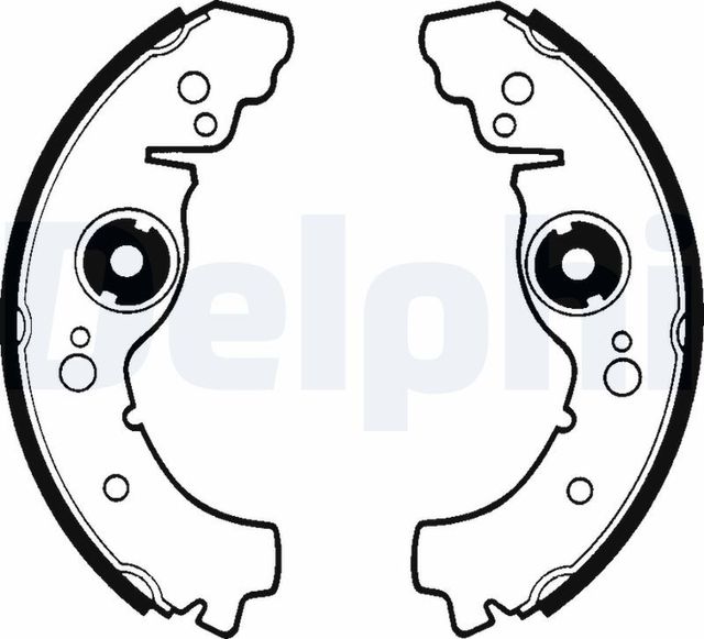 Тормозные колодки Delphi задние для ВАЗ 2102 1975-1985. Артикул LS1265