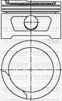 Поршень Yenmak для Opel Astra F 1991-2005. Артикул 31-03803-100