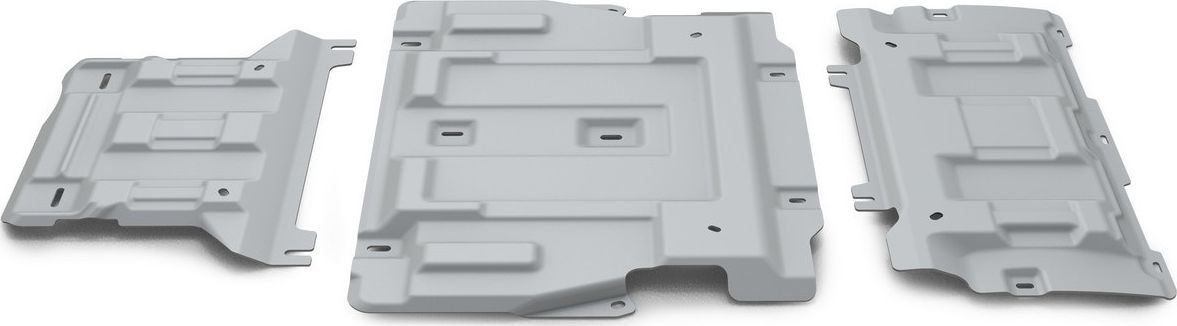 Защита алюминиевая Rival для картера, КПП и РК Audi A6 C8 2018-2026. Артикул K333.0343.1