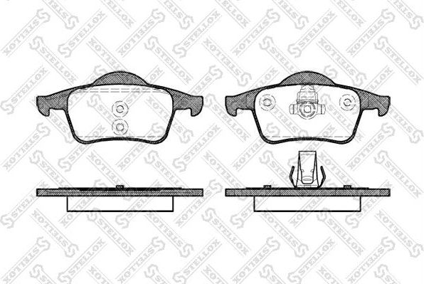 Тормозные колодки Stellox. Артикул 725 000B-SX
