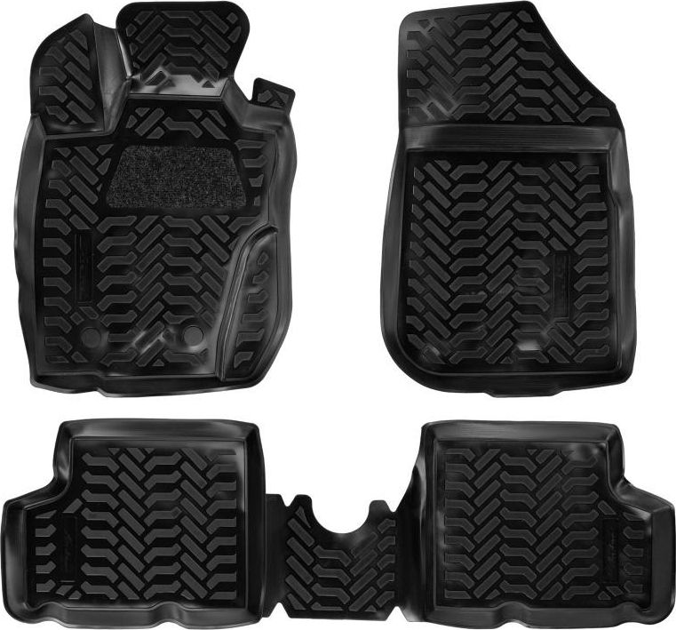 Коврики Airline 3D с высоким бортиком для салона Renault Duster I 4WD 2010-2015. Артикул ACM-PS-54