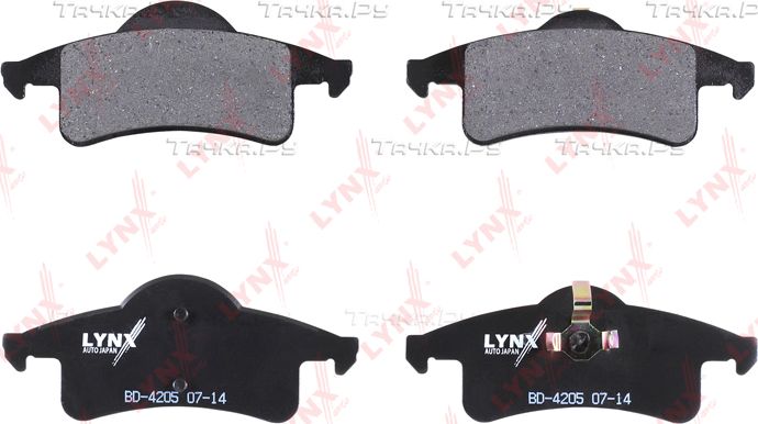 Тормозные колодки LYNXauto задние для Jeep Cherokee II (XJ) 1988-2001. Артикул BD-4205
