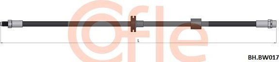 Тормозной шланг Cofle передний правый/левый для BMW X3 I (E83) 2003-2011. Артикул 92.BH.BW017