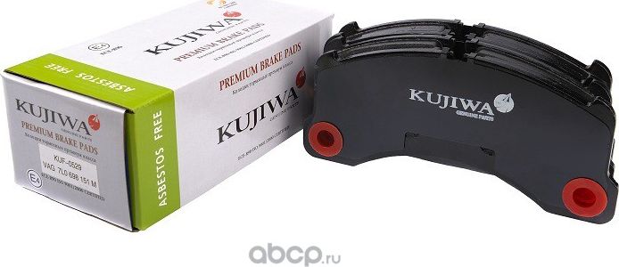 Колодки тормозные передние с пластинами KUF0529 KUJIWA 7L0698151M VAG. Артикул KUF0529