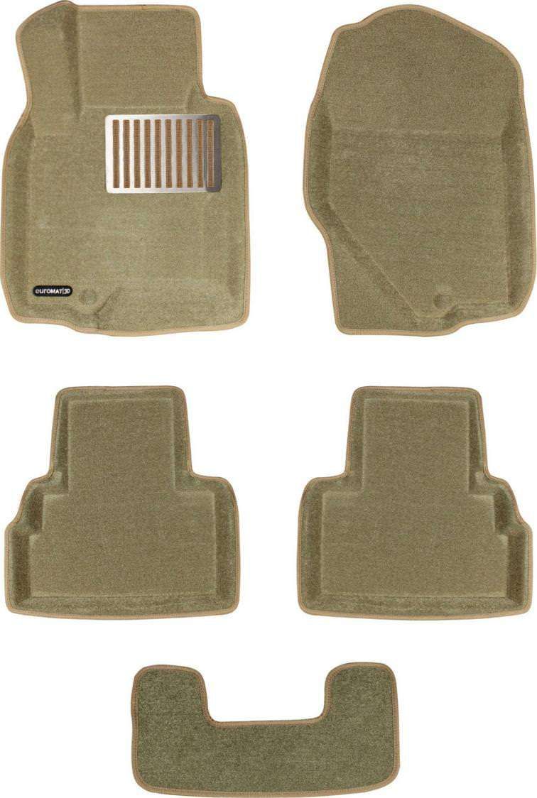 Коврики текстильные Euromat 3D Lux для салона Infiniti FX 35/50 2008-2014 (Бежевые). Артикул EM3D-002802T